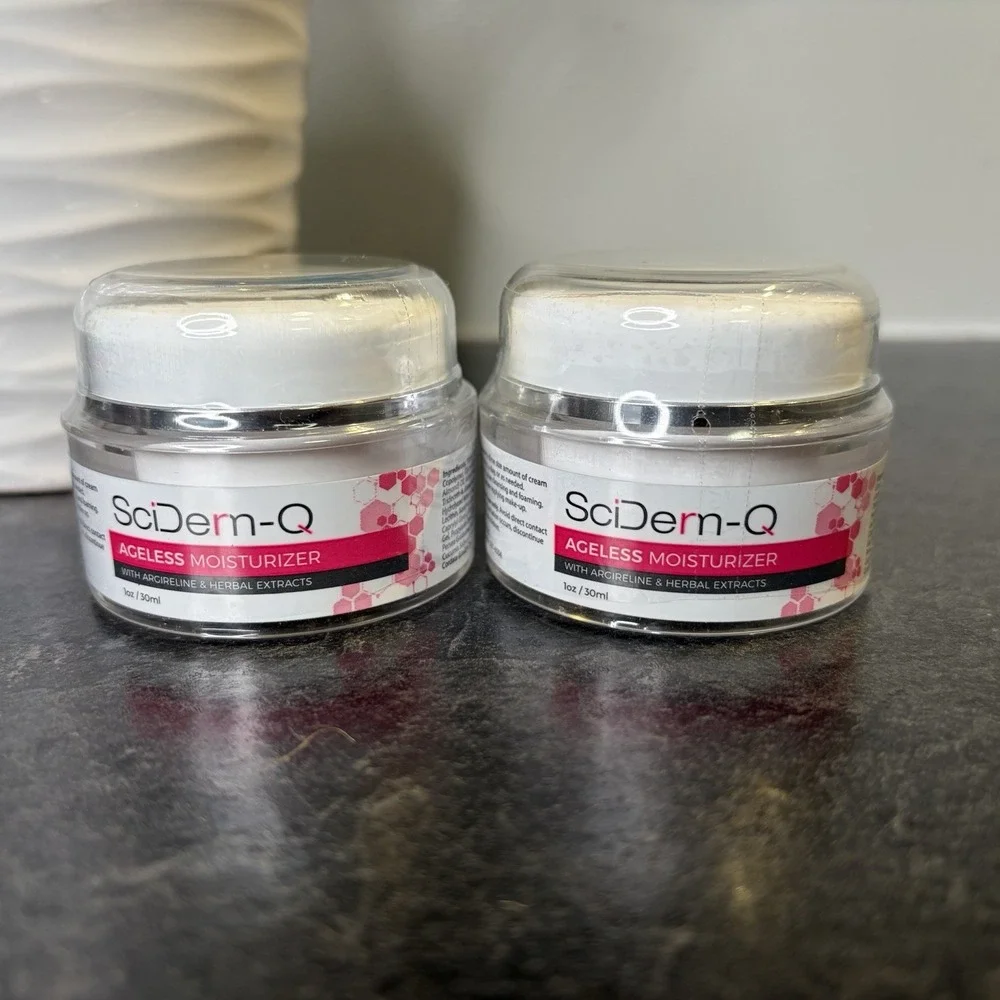 SciDerm-Q Ageless Moisturizer 1 oz Herbal Extract SEALED Lot Of 2